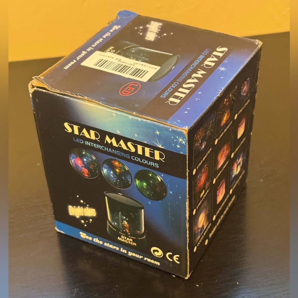 LED Projector Night Light - Black